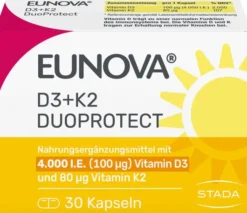 Eunova Duoprotect D3 + K2 4000 I.E. 30 Kapseln