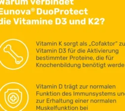 Eunova DuoProtect D3 + K2 4000 I.E. 90 Kapseln