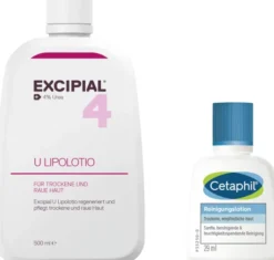 Excipial U Lipolotio 500 ml + gratis Cetaphil Reinigungslotion 29 ml