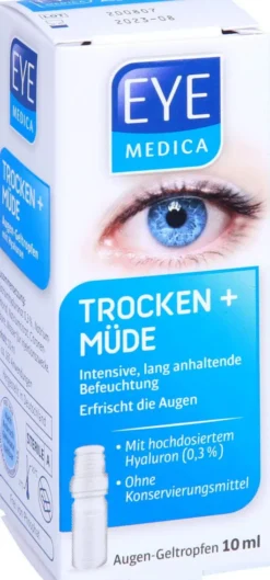 Eyemedica Trocken + Müde 0,3 % Hyaluron Augen-Geltropfen 10 ml