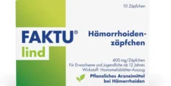 Faktu lind Hämorrhoidenzäpfchen 10 Stück