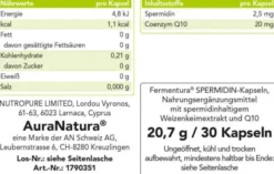 Fermentura Spermidin 30 Kapseln