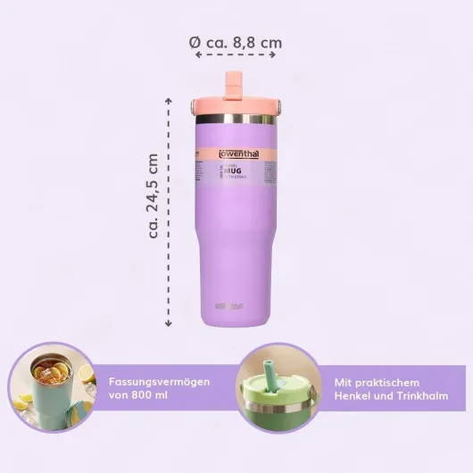 Flip-Becherglas Lila 800 ml