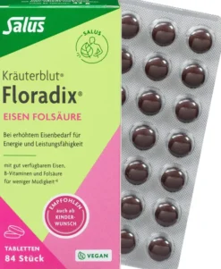 Floradix Eisen Folsäure Tabletten 84 Stück