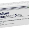 Folsäure Lomapharm 5 mg 20 Tabletten