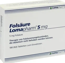 Folsäure Lomapharm 5 mg 100 Tabletten
