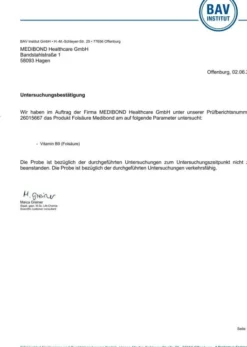 Folsäure 400 Premiumfolat Medibond 60 Kapseln