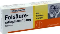 Folsäure-Ratiopharm 5 mg 20 Tabletten