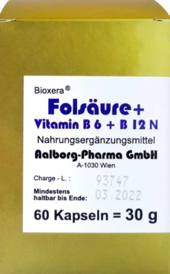 Folsäure Vit. B 6 B 12 Komplex N Kapseln