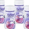 Fortimel Compact Fibre Erdbeere 4 X 125 ml Flüssigkeit