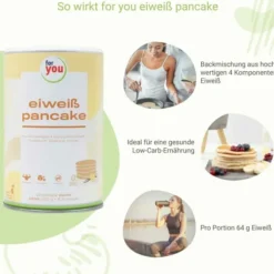 For You Eiweiss Pancake Vanille 600 G Pulver