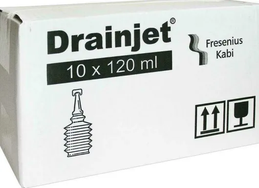 Freka Drainjet Fresenius 10 X 120 ml Kochsalzlösung 0,9%