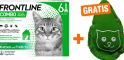 Frontline Combo Spot on Katze 6 Pipetten + gratis Baldriankissen für Katzen 1 Stück