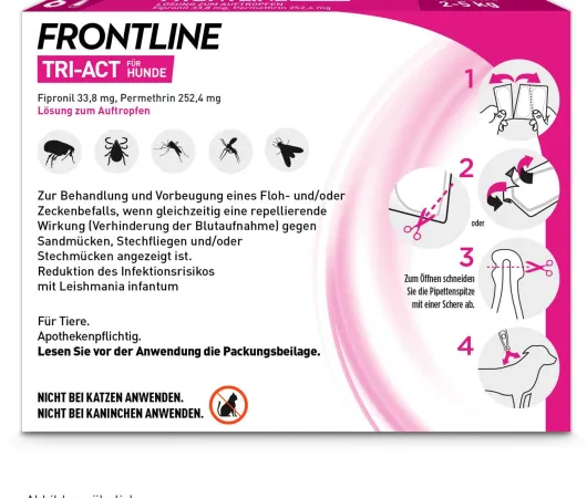Frontline TRI-ACT Hund 2-5 kg 6 Pipetten