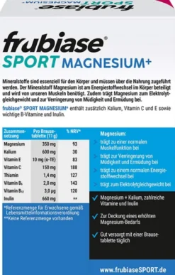 Frubiase Magnesium Plus 20 Brausetabletten