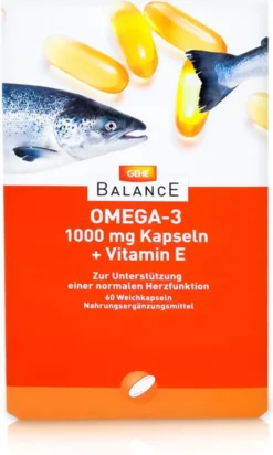 Gehe Balance Omega-3 1.000 mg + Vitamin E 60 Kapseln