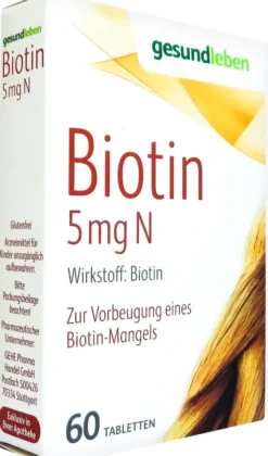 Gesund Leben Biotin 5 mg N 60 Tabletten