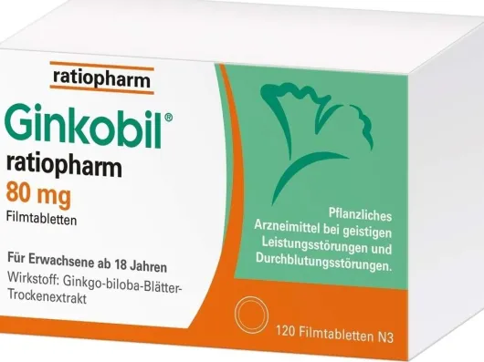 Ginkobil ratiopharm 80 mg 120 Filmtabletten