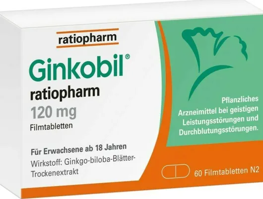Ginkobil ratiopharm 120 mg 60 Filmtabletten