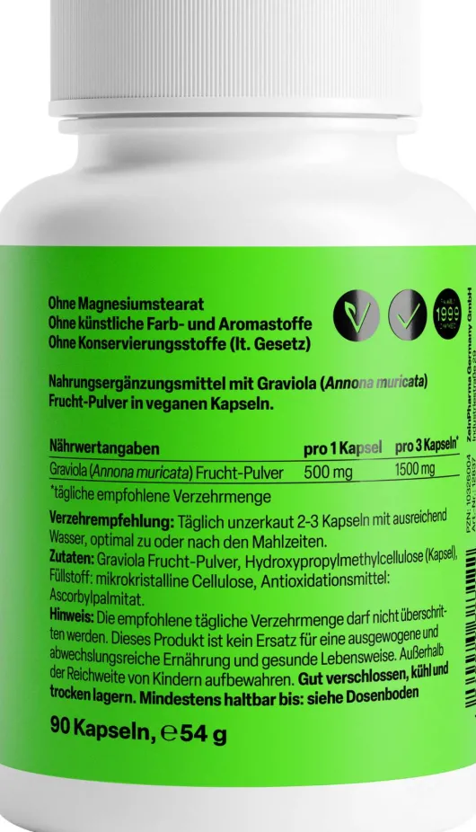 Graviola Kapseln 500 mg 90 Kapseln