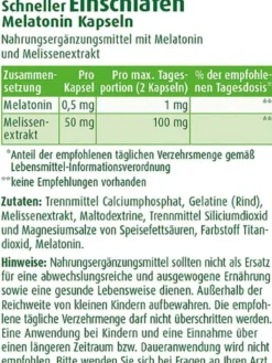 Greendoc schneller einschlafen Melatonin 90 Kapseln