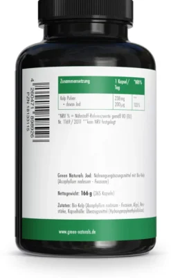 Green Naturals Jod Aus Bio-Kelp 200 µg 365 Kapseln