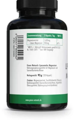 Green Naturals Liposomales Magnesium 120 Kapseln
