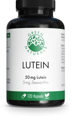 Green Naturals Lutein 50mg + 5mg Zeaxanthin vegan 120 Kapseln