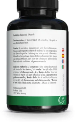 Green Naturals Reishi 650 mg Hochdosiert Vegan 180 Kapseln