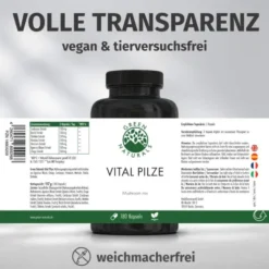 Green Naturals Vital Pilze Cordyceps Reishi Vegan 180 Kapseln