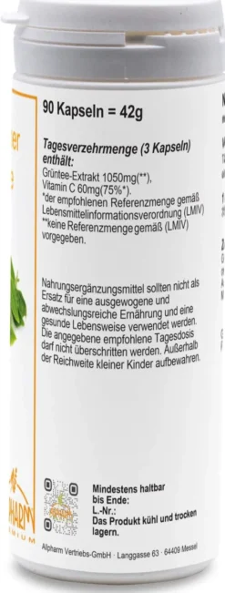 Grüner Tee 90 Kapseln