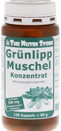 Grünlipp Muschel 500 mg Konzentrat 150 Kapseln