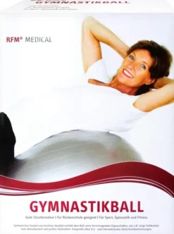 Gymnastikball Rehaforum 65 cm Silber Metallic 1 Stück