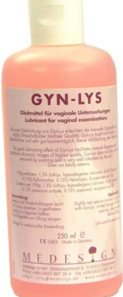 Gyn Lys Gleitmittel Für Untersuchungen 250 ml Gel