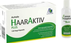 Haaraktiv Plus Vegi 120 Kapseln + gratis Coffein Shampoo 100 ml