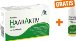Haaraktiv Plus Vegi 120 Kapseln + gratis Coffein Shampoo 100 ml
