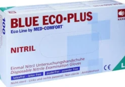 Handschuhe Einmal Nitril L Blau 100 Handschuhe
