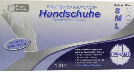 Handschuhe Einmal Nitril S Blau