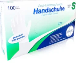 Handschuhe Einmal Vinyl Gepudert S