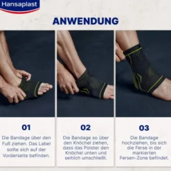 Hansaplast Sport Fußgelenk-Bandage Gr. S - M 1 Stück