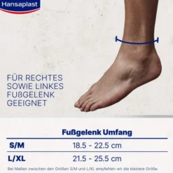 Hansaplast Sport Fußgelenk-Bandage Gr. S - M 1 Stück