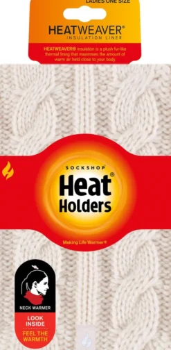 Heat Holders Thermo-Halswärmer mit Zopfmuster 1 Stück Beige