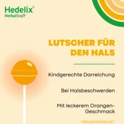 Hedelix HerbalSept Hals Lutscher Kids 6 Stück