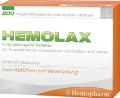Hemolax 5 mg 200 Magensaftresistente Tabletten