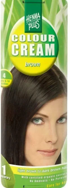 Hennaplus Colour Cream Brown 4 60 G Creme