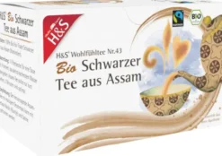 H&S Bio Schwarzer Tee Aus Assam 20 Filterbeutel