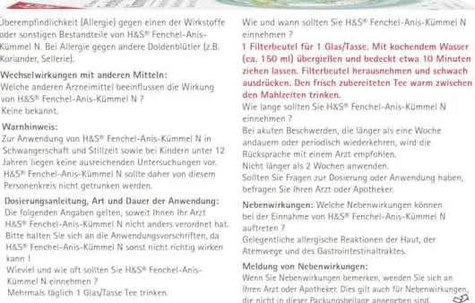 H&S Fenchel-Anis-Kümmel N 20 Filterbeutel