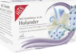 H&S Holunder M.Vitamin C und Zink Filterbeutel 20 X 2,5 G