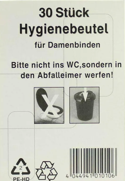 Hygienebeutel 30 Stück
