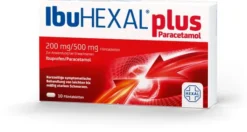 IbuHEXAL plus Paracetamol 200 mg - 500 mg 10 Filmtabletten